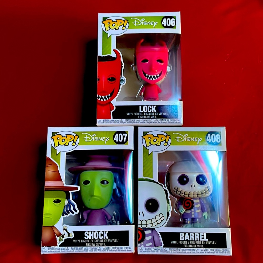 Lock, Shock, and Barrel Vinyl Figures